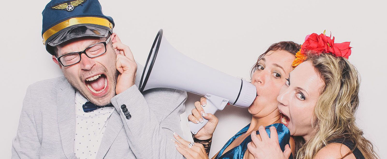 banner promoting photo booth in NJ/NY area